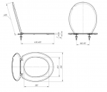 Сиденье для унитаза пластик