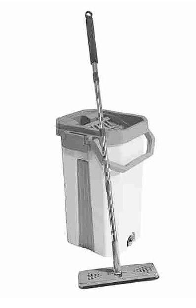 Набор для уборки HAPPY PANDA (ведро+шваб с отжимом+2 насадки)