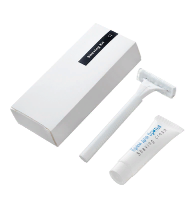 Бритвенный набор в картоне с черной полосой (станок 2 лезв., туба 10 г) Comfort Land 1/500