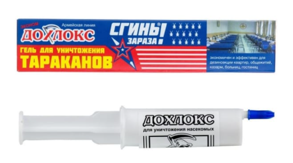 Гель от тараканов  Дохлокс  30 гр, шприц