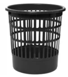 Корзина для бумаг 9л сетчатая черная