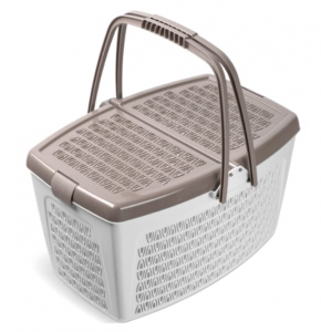 Корзина с крышкой и ручками 23 л