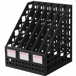 Лоток вертикальный для бумаг 6 отделений черный