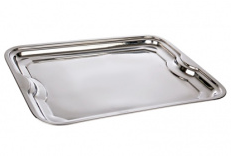 Поднос нержавеющая сталь 38*28 см прямоугольный