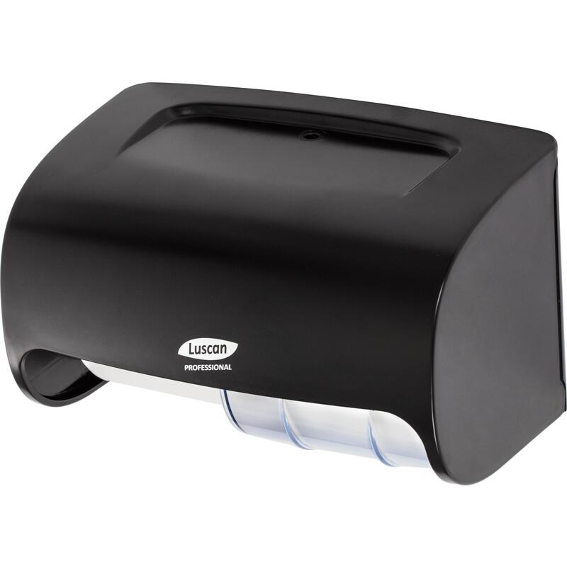 Диспенсер для туалетной бумаги в рулонах Luscan Professional Etalon Doublemini пластиковый черный