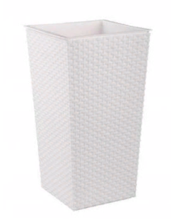 Кашпо напольное Ротанг 285х270х510 белый