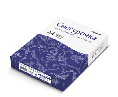 Бумага офисная Снегурочка А4 80 г/м2, 500 л.