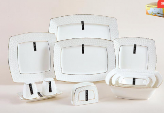 Набор столовый 6/27 Снежная королева квадрат