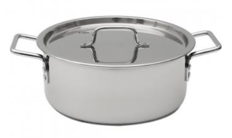 Кастрюля нержавеющая сталь 8л (d30см; h12,5см) [ОБЩЕПИТ] ТРС. Капсульное дно