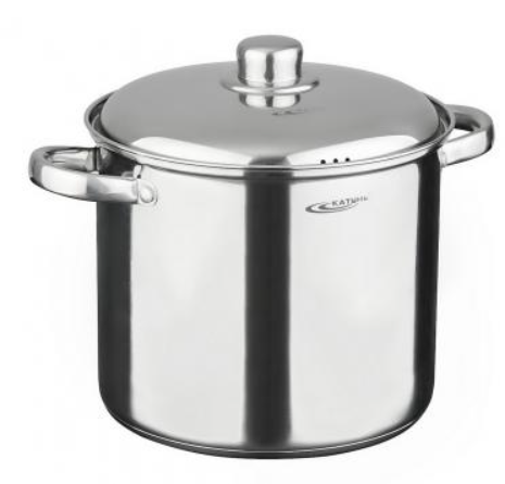 Кастрюля нержавеющая сталь 7,3л [ГРЕТТА-МК] d-22 металл.кр.