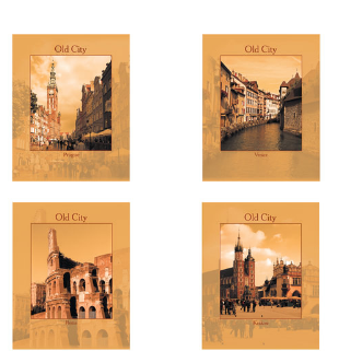 Тетрадь 96 листов А4 клетка обложка картон STAFF Города