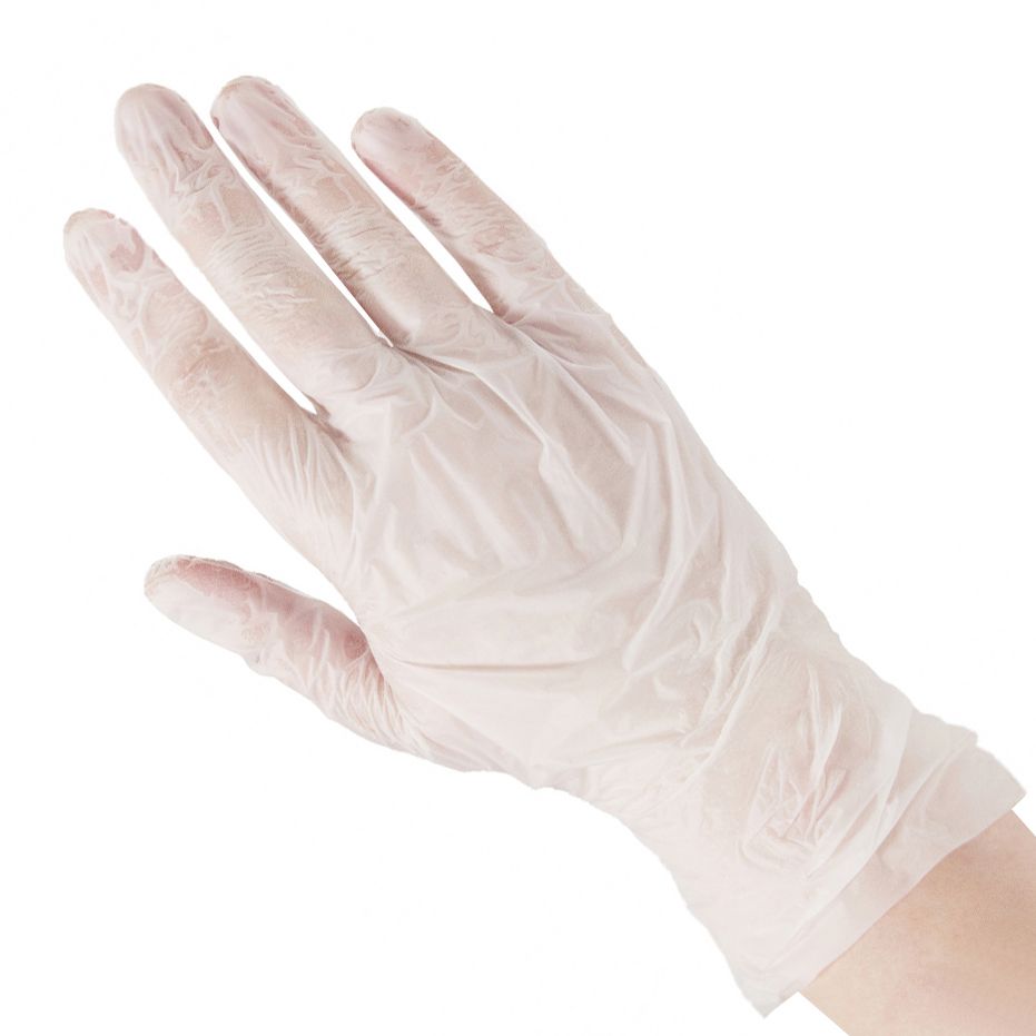 Перчатки из термопластичного эластомера Elegreen TPE L прозрачные 1/50пар/2000