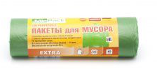 Мешки д/мусора 120л 10шт 70*110 зеленый 1/30