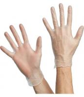 Перчатки виниловые неопудренные прозрачные M 1/100