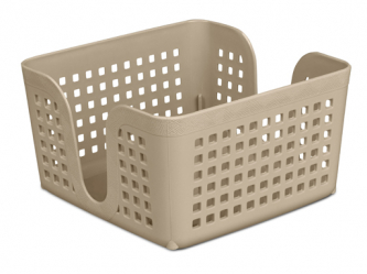 Салфетница "Лофт" 15 см квадратная (слон.кость) 650026