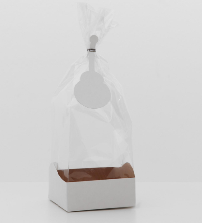 Пакет с жёстким дном белый 10*10*32 см