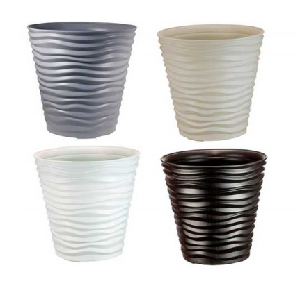 Кашпо ДЮНА D255мм Н 240мм 8,5л белое