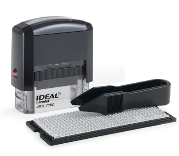 Штамп самонаборный 48*14 мм 3 строки 1касса пластик