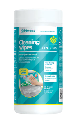 Салфетки для мониторов всех типов  в тубе, 100 шт.