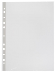 Файлы А4 35 мкм прозрачный рифленый 100 штук в упаковке