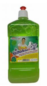 Средство для мытья посуды 1л Чистоделов антибактериальное