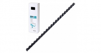 Пружины пластиковые для переплета D=10мм Fellowes черная 100шт