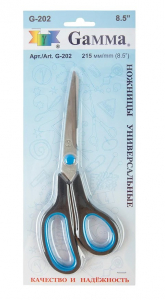 Ножницы Gamma G-202 универсальные в блистере 215 мм