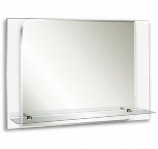 Зеркало настенное 740*500 (ШВ) с полкой