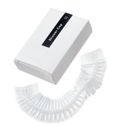 Шапочка для душа в картоне с черной полосой Comfort Land 1/500