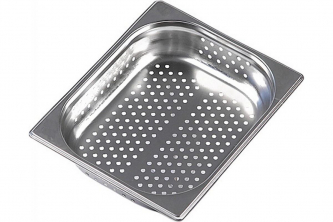 Гастроемкость из нержавеющей стали перфорированная 530х325х40 мм Luxstahl