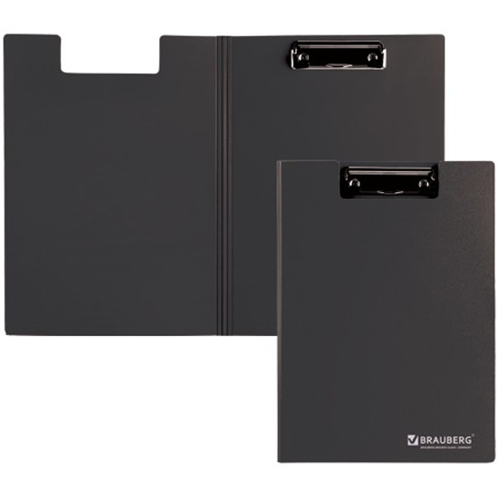 Папка-планшет А4 (315х230 мм) с прижимом и крышкой пластиковая сверхпрочная