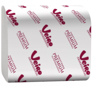 Туалетная бумага листовая 2слоя 250л Veiro Professional