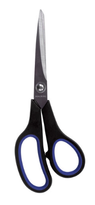 Ножницы BRAUBERG , 216 мм, прорезиненные ручки