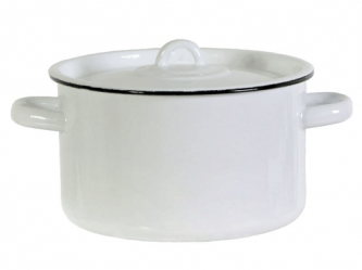 Кастрюля эмалированная 4,5л без рисунка