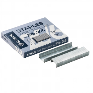 Скобы для степлера №24/6 1000 штук Globus оцинкованные