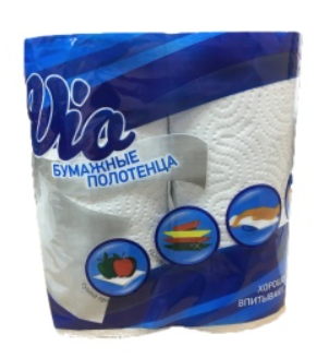Полотенце бумажное VIO 2-х сл. 2шт./16шт