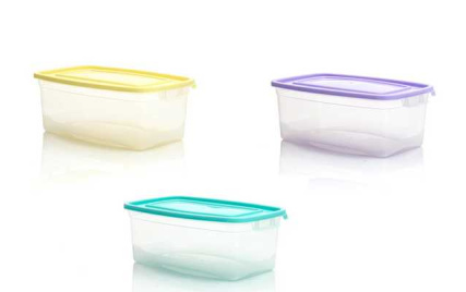 Контейнер пластмассовый для пищевых продуктов 1л прямоугольный