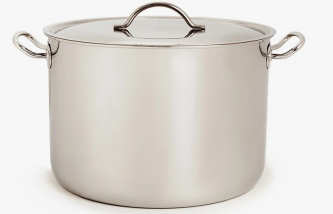 Кастрюля нержавеющая сталь 16л Амет цельнотянутая с ТРС-3