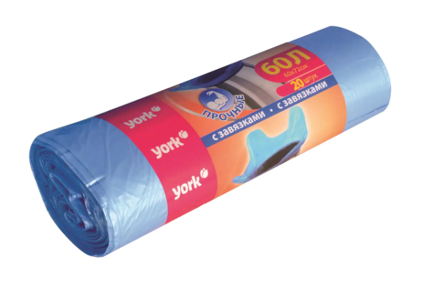 Мешки д/мусора 60л 20шт с завязками