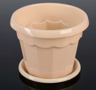 Горшок для цветов с поддоном Доляна Эрика 0,7л