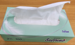 Салфетки бумажные косметические 2сл 100листов аналог