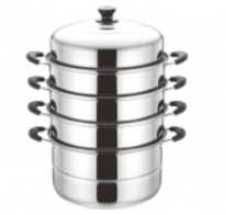 Мантоварка нерж 30см 4 секции