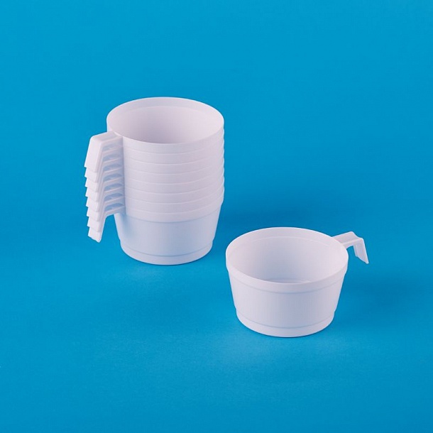 Чашка одноразовая кофейная белая 140мл 1/6