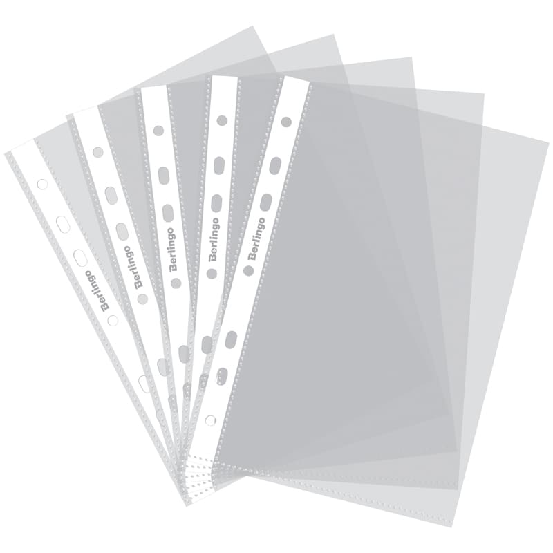 Файлы А4 папка-вкладыш с перфорацией 25 мкм 1/100шт