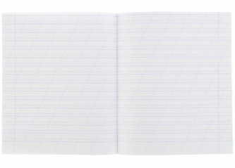 Тетрадь 12 листов А5 косая линия с полями