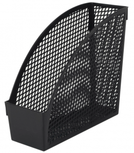 Лоток вертикальный для бумаг STAFF "Profit", 270х100х250 мм, сетчатый, полипропилен, черный