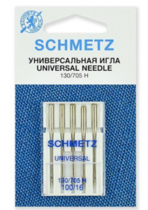 Иглы для бытовых швейных машин №100 (уп.5шт)