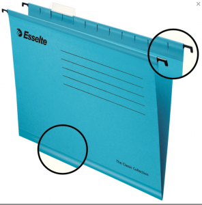 Папки подвесные А4 (345х240 мм), до 300 листов, КОМПЛЕКТ 25 шт.