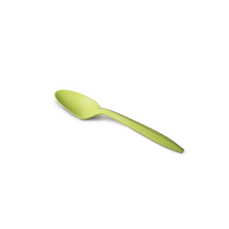 Ложка средняя кукурузный крахмал 153мм зеленая 100штук
