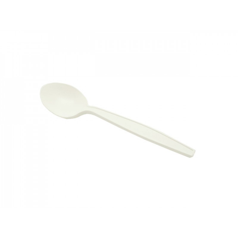 Ложка круглая суповая кукурузный крахмал 150мм 50штук